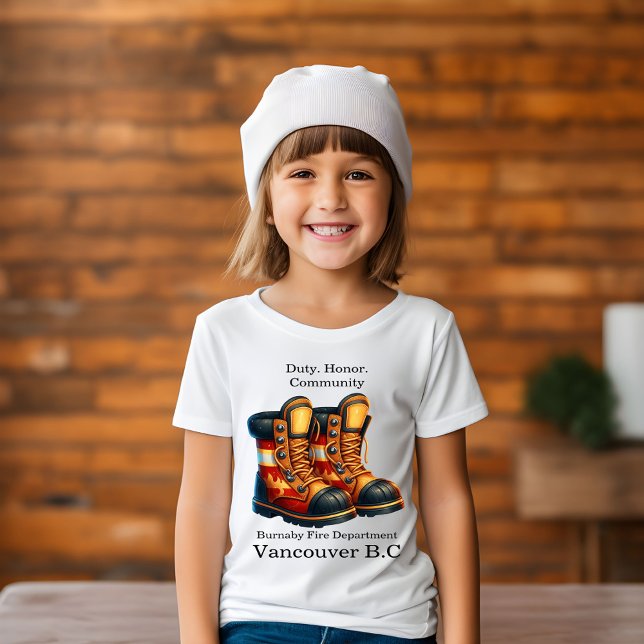 Colourful firefighter boots prepped for action T-Shirt (Creator Uploaded)