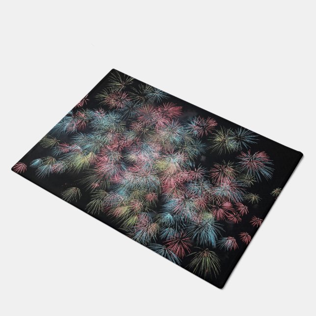 Colourful Firework... Doormat (Angled)