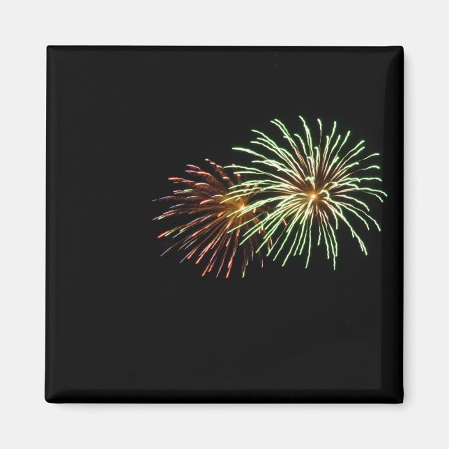 Colourful Fireworks Magnet (Front)