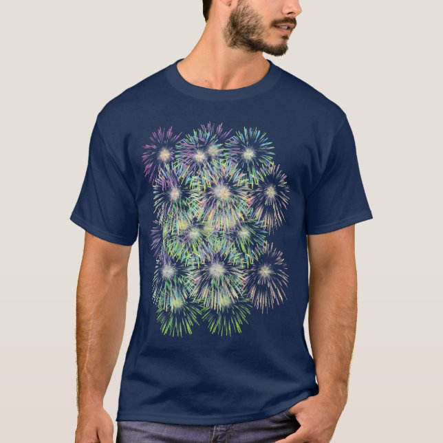Colourful Fireworks T-Shirt (Front)