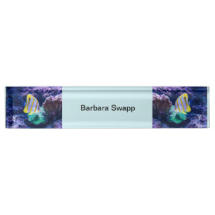 Colourful Fish Acrylic Desk Name Plate