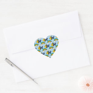 Colourful Fish and Rainbow Sticker