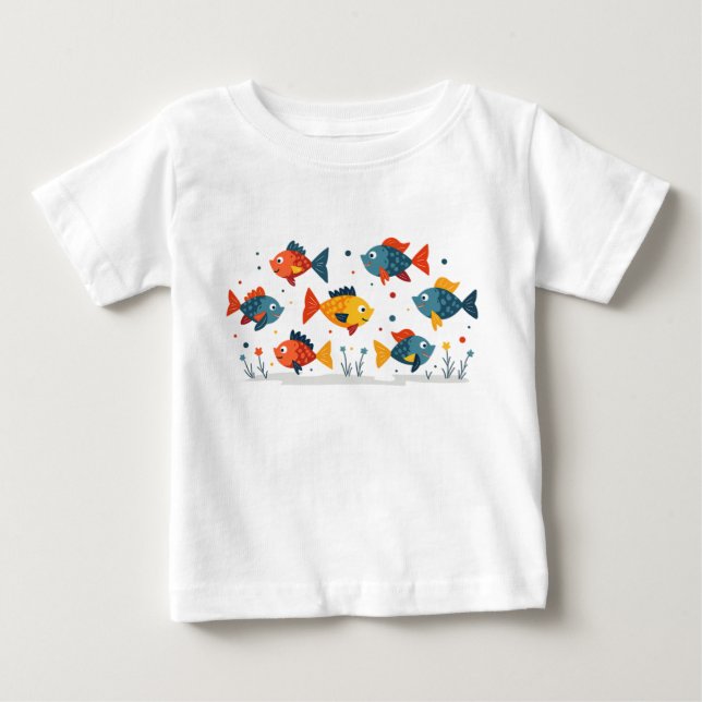 colourful fish baby T-Shirt (Front)