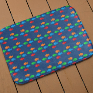 Colourful Fish Bath Mat