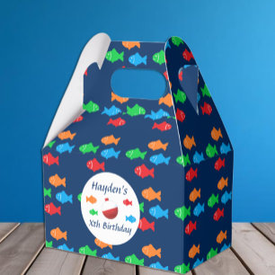 Colourful Fish Birthday Favour Box