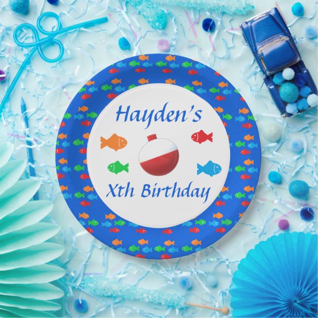 Colourful Fish Birthday Paper Plate (Party)