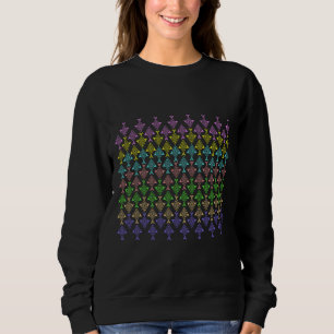 Colourful Fish Chevron Sweatshirt