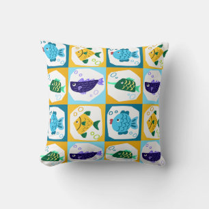 Colourful Fish Cushion