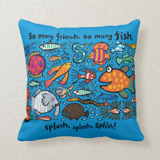 Colourful Fish Friends Cushion