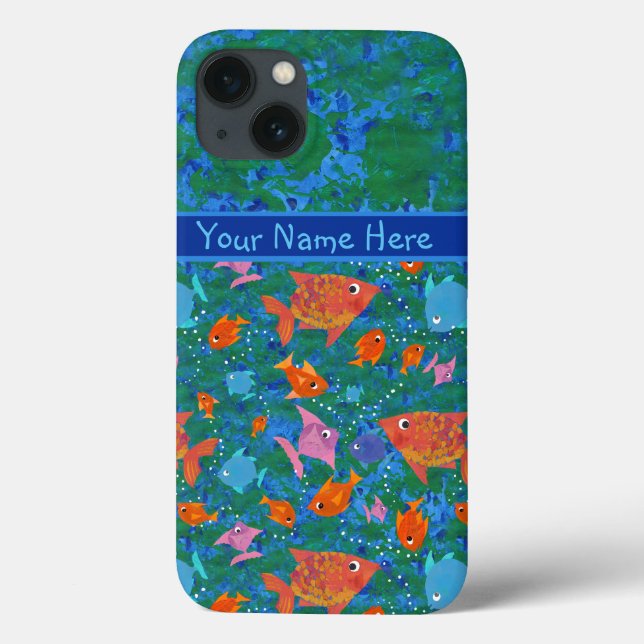 Colourful Fish in the Sea Custom iPad Mini Case (Back)