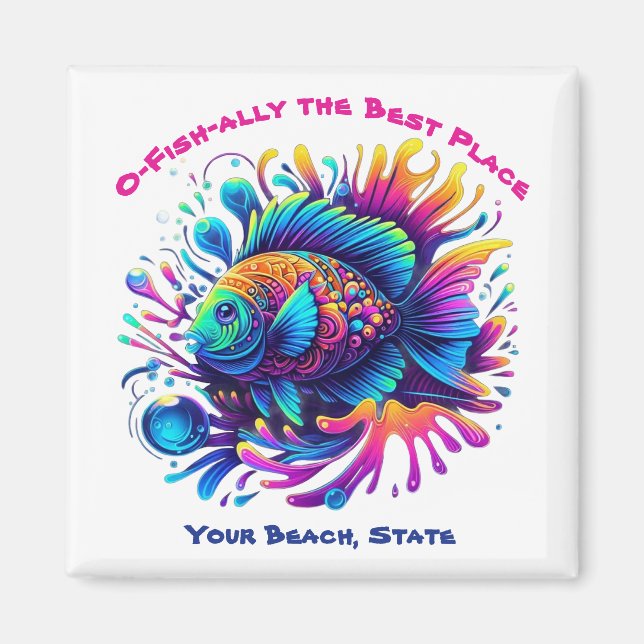 Colourful Fish Magnet (Front)