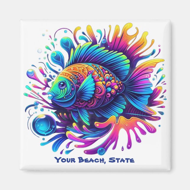 Colourful Fish Magnet (Front)