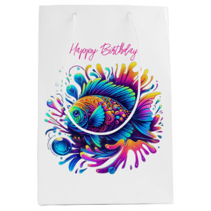 Colourful Fish- Medium Gift Bag