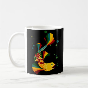 colourful fish ‘n bubbles coffee mug