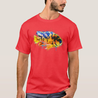Colourful Fish Paint Brush T-Shirt