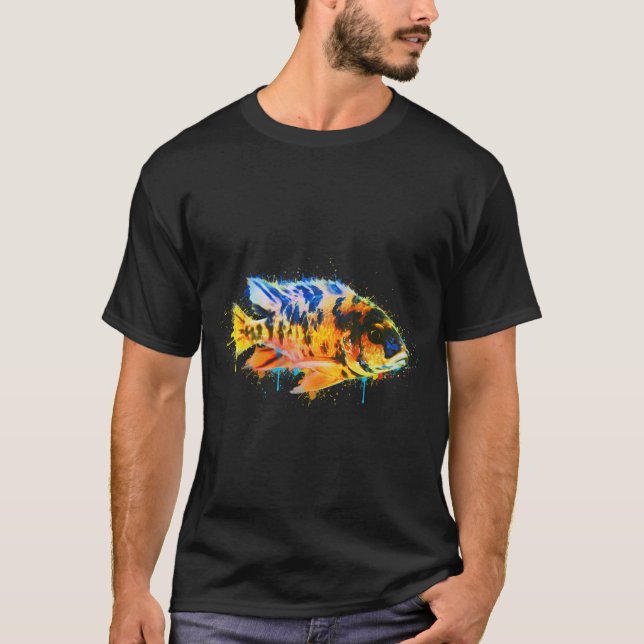 Colourful Fish - Paint Brush T-Shirt (Front)