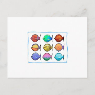 Colourful Fish Postcard