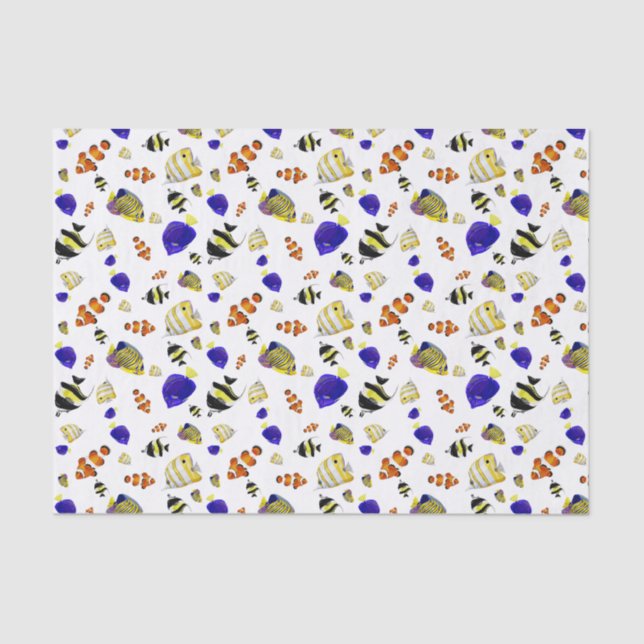 Colourful fish tissue paper (Front)