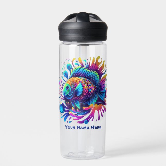 Colourful Fish Water Bottle (Front)