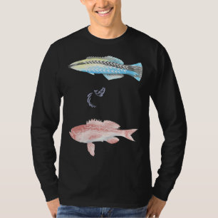 Colourful Fish With A Little One Jumping In The Mi T-Shirt