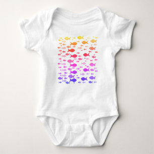 Colourful Fishes Baby Jersey Bodysuit