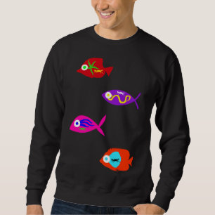 Colourful Fishes Sea Creatures Sweatshirt
