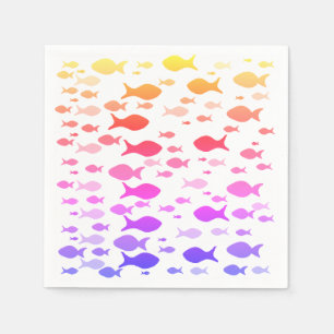 Colourful Fishes Sea Summer Mood Napkins