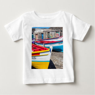 Colourful Fishing Boats, Cape Verde Baby T-Shirt
