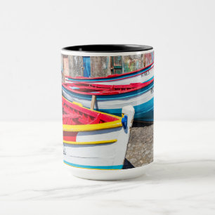 Colourful Fishing Boats, Cape Verde Mug