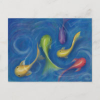 Colourful Fishy Postcard
