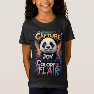 Colourful Flair: Adorable Panda T-Shirt