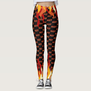 Colourful Flame Hot Leggings