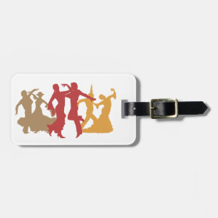 Colourful Flamenco Dancers Luggage Tag