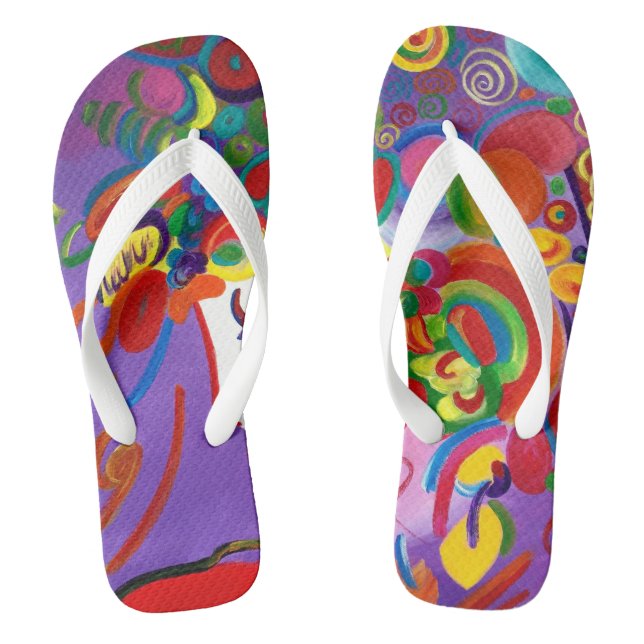 Colourful Flip Flops (Footbed)