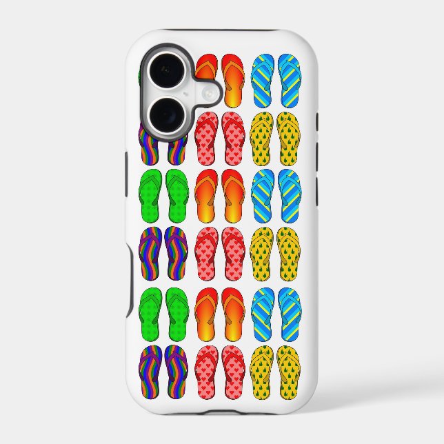 Colourful Flip Flops Fun Beach Theme iPhone 5 Case (Back)