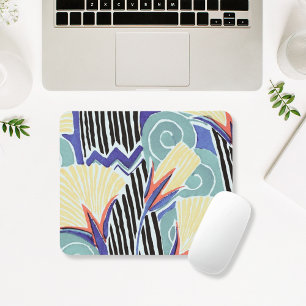Colourful Floral Abstract Art by E.A. Séguy Mouse Pad