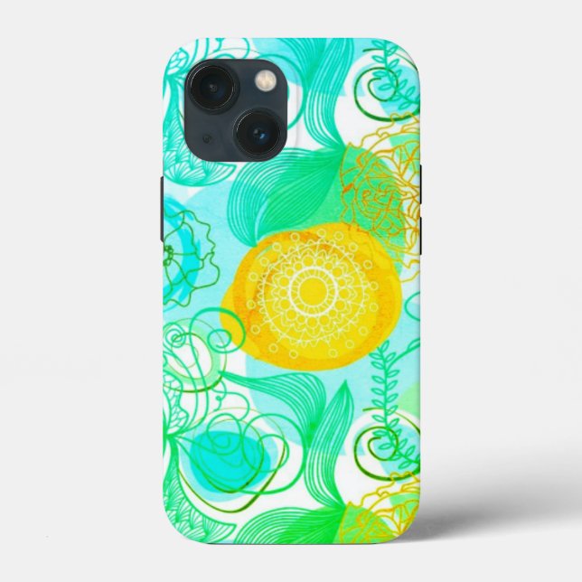 Colourful floral abstract case (Back)