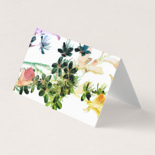 Colourful Floral Blank Inside Greeting Cards