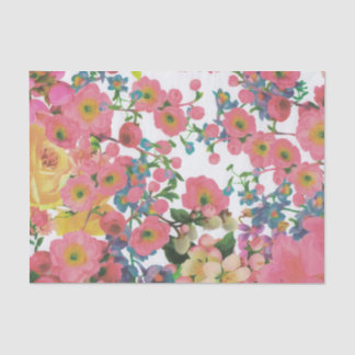 Colourful Floral botanical Flowers Tissue Paper