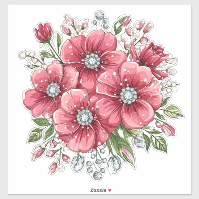 Colourful Floral Bouquet (Sheet)
