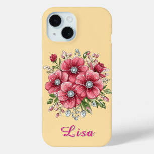 Colourful Floral Bouquet iPhone 15 Case