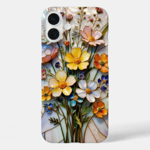 Colourful Floral Bouquet iPhone Case Warm Tones