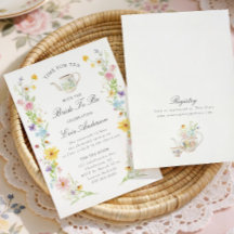 Colourful Floral Bridal Tea Party