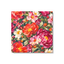Colourful Floral Canvas Wall Art | Flower Garden