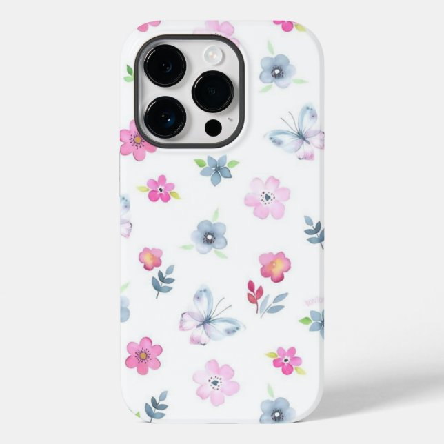 Colourful floral Case-Mate iPhone case (Back)