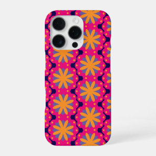 colourful floral circle shapes iPhone 16 pro case