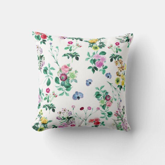 Colourful Floral   Cushion (Front)