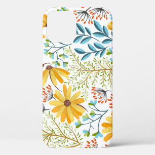 Colourful floral, decorative seamless decor iPhone 12 case