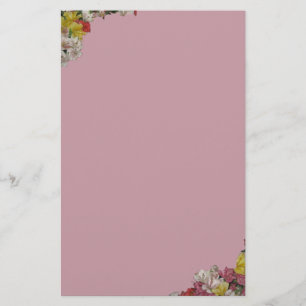 Colourful Floral Design Stationery-Lavender Stationery