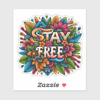 Colourful Floral Design With a Message of Freedom
